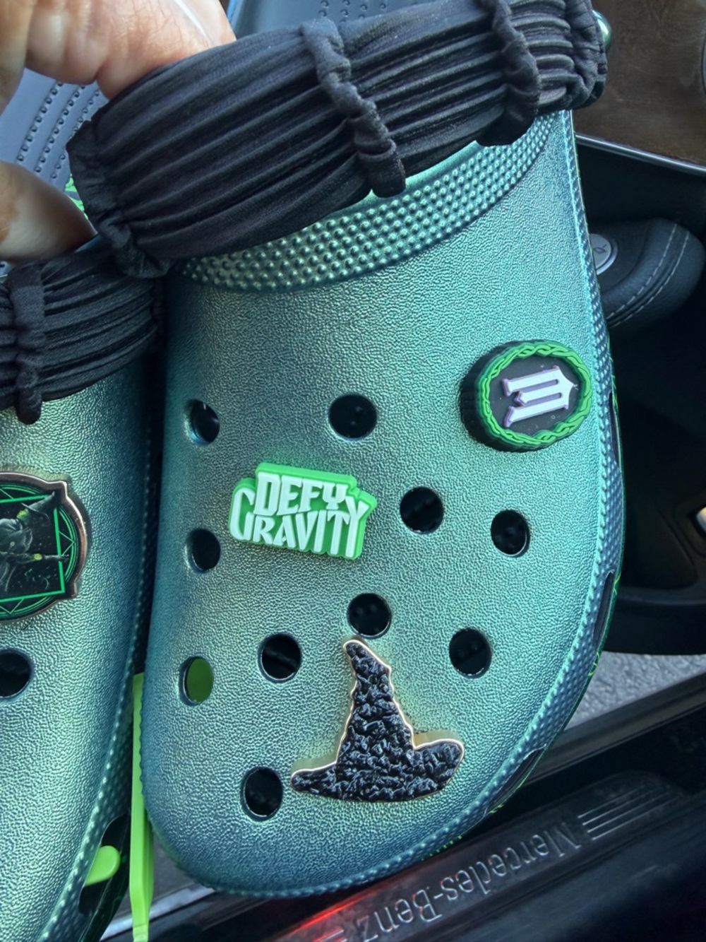 Brand new Wicked ELPHABA crocs